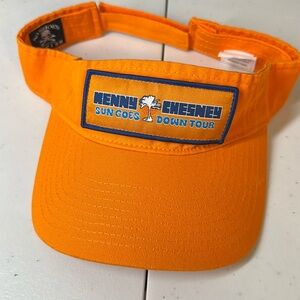 Official Kenny Chesney Tour Visor, NWOT. Orange